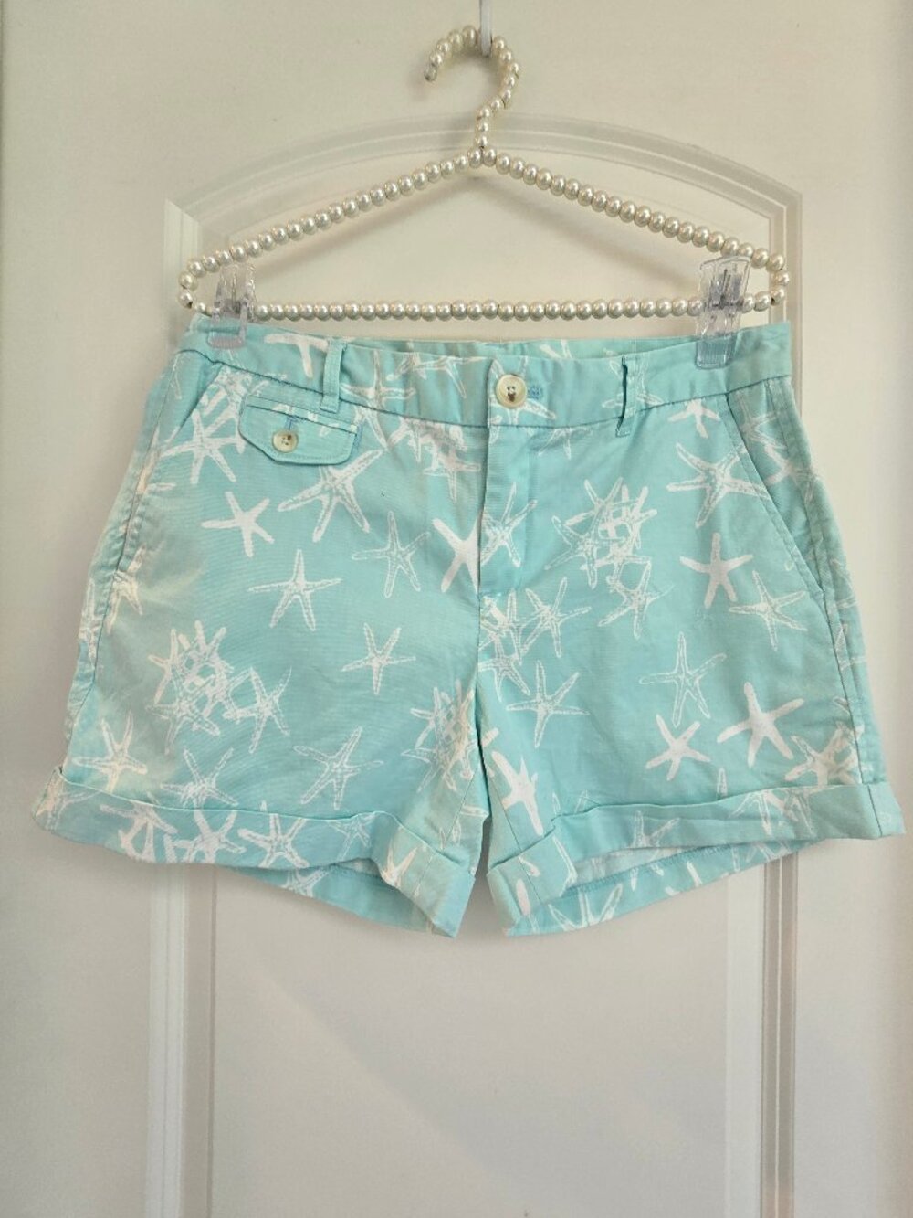 Banana Repubic Flat Front Chino Shorts Size 8